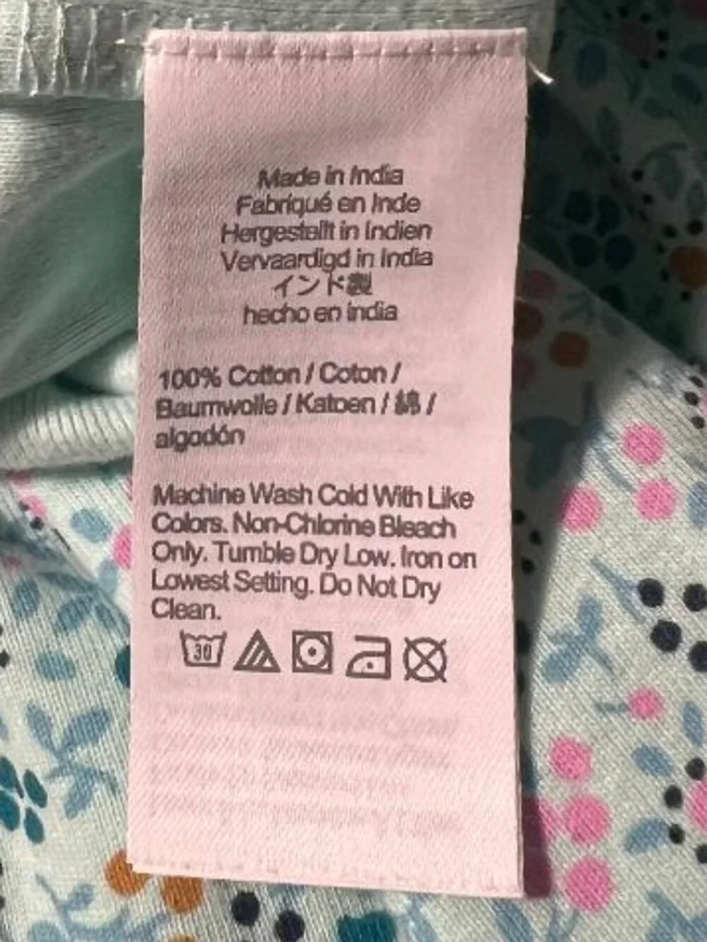 J. Crew Crewcuts Girls 14 Floral Cotton Pajama Set Mint Green Pink Long Sleeve